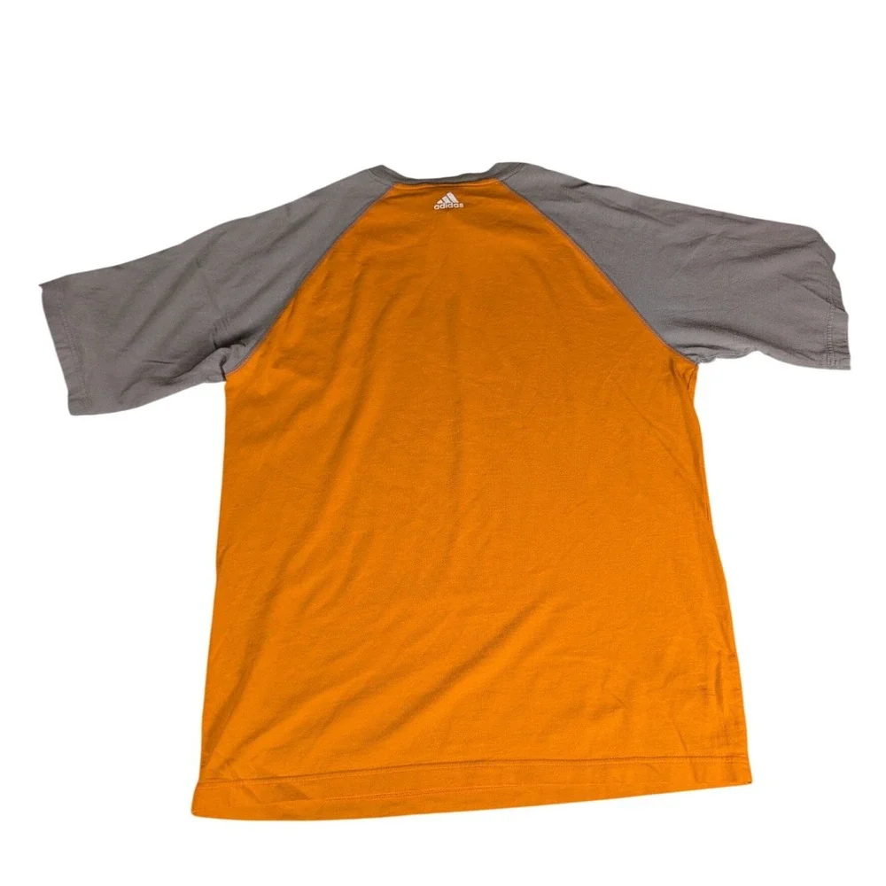 Adidas Phoenix Suns NBA‎ Raglan T-Shirt Orange Grey PHX Logo Mens M